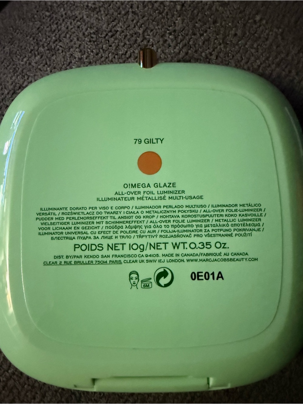 Marc Jacob’s Omega Glaze All over foil luminary - Picture 4 of 6